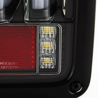Odgovara [sekvencijalni signal] crna 07- Jeep Wrangler LED lampica lampica Par lampica postavlja se