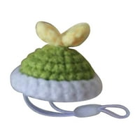 CALLAR integrirani povoznica hrčka hat mini male životinje šešir s podesivim kaiš rukom pletene duge