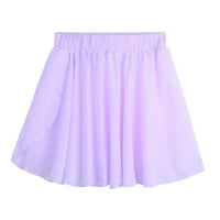 TiaoBug Kids Girls Dance Basic Chiffon Wrap suknje Balet Pull-on Skort Dancewear