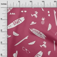 Onuone poliesterska spanda ružičasta tkanina za plažu za šivanje tiskane ploče od tiskane sa dvorištem