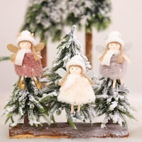 Veki Božićni ukrasi Božićni ukrasi plišani anđeo sa djevojkom privjesak božićna stabla ukras na dan