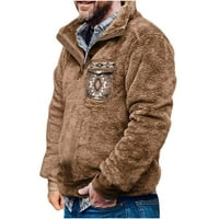 Clearsing zimski kaput za muškarce Muška moda vanjska zima topli vanjski jakni kaput etnički stil flanel