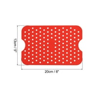 Silikonski zračni frizer za višekratnu upotrebu ne-stick silikonske obloge crvena, od 3