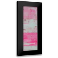 Ashley, Erin crni moderni uokvireni muzej umjetnički print pod nazivom - paneli u ružičastoj i