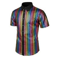 Majica odjeće Muška modna proljetna i ljetna casual kratkih rukava revel Print Top Majica sa šljokicama