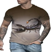 Muška majica kratkih rukava Casual Slim Fit Crew vrat modni životinjski tisak TEE ljetna majica 6