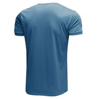 SimplMaygeni muške košulje čišćenje pune veličine Dugme V-izrez Majice Boja majica kratkih rukava