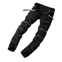 Muške mršave rasteretne traperice Biklir uništili su patentne pantalone patentnih patki