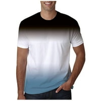 Muškarci Essentials Sterch bluza Ljetna modna košulja posade Plus Veličina TEES Workout Kratki rukav