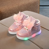 Hernalise Oddler novorođenčad dječje djevojke djevojke crtani zečji LED svjetlosne sportske cipele tenisice