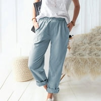 Daqian Womens Plus Veličina kratke hlače Žene Ležerne prilike čvrste boje Elastični struk Udobne ravne
