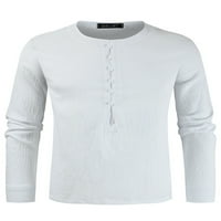 Bomotoo muns casual majica Crew vrat obični bluza za odmor Slim Fit Ljetne majice s dugim rukavima