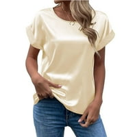 Moderan kratki rukav okrugli izrez ljeti plus veličine vrhova slobodno vrijeme za bluze ženske majice