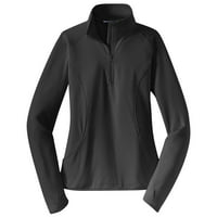 Sport-Tek Ladies Sport-Wick Stretch 1 2-zip pulover. Lst850