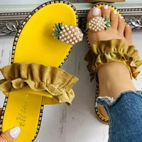 Mchoice ženske ljetne sandale, ananas ravne flip flops boho casual papuče cipele za putničku plažu