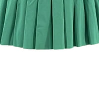 LAMUUSAA ŽENSKA SUK SKIRT, visoka struka čvrsta boja mini dno A-line suknje za zabavu klub
