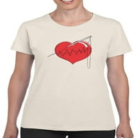 Stitch Heart Majica Žene -engin Selcuk dizajni, ženski X-veliki