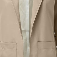 Dezed Wemens Casual radna kancelarija otvorena prednja blejljiva jakna za čišćenje Žene Čvrsti kaput