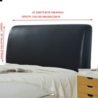 Stretch PU kožni poklopac za uzglavlje za pune veličine kreveta za prašinu pull-inclusive sklizački