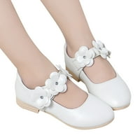 Dječje cipele Bijele kožne cipele Bowknot Girls Princess Cipele Single Cipele Performanse cipele za