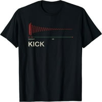 Kick bubanj - DAW proizvođač prolazna i revna majica crna 3x-velika