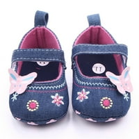 Cipele za djevojke Dječji tenisice Baby Slatka luka vezene cipele za hodanje ravne cipele Tranim modeli