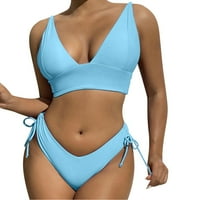 Ljetni kupaći kostimi Split kupaći kostimi Žene kupaći kostimi Podesivi veličine Side Crtav Bikini Seaside