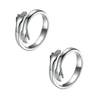 Dekor za prsten za prsten za prsten od srebra u srebrni prsten