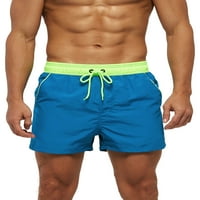 Innerwin Men Boardshorts High Squik kupaći kostim pune boje prozračnih kupaćih kostima Čvrsta mens Brzo