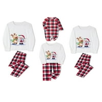MA & Baby podudaranje porodičnih pidžama postavlja božićni ispisani tisak dugih rukava i dna