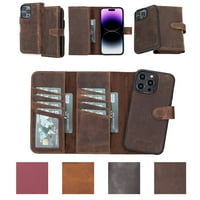 Bayelon iPhone Pro MA novčanik, TRIFOLD kožna iPhone Pro MA MA sa magsafe