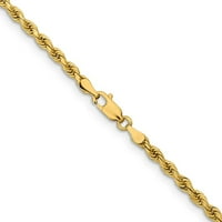 14K Zlatni iskrični rezni užad naizmjenski nakit nakit poklopca za žene - 7. grama