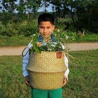 Wicker tkanja košara za cvjetni nosač kućica Početna Sundries Organizator za pohranu odjeće