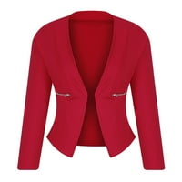 Tbopširt Cardigan za žene, čišćenje Žensko odijelo Otvorena prednja kardigan jakna Daily Compute Office