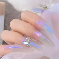 Ležište za nokte za rezanje, ornament za nokte leptir Aurora DIY FAU Crystal 3D šareni ukrasi za manikuru