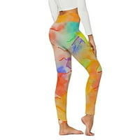Aueoeo Fleece obloge za žene, vježbanje za žene sa džepovima Ženske djevojke Gambers Skinny Multicolor
