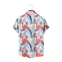 Zeleni list i flamingosi Havaii Beach Boys Košulje Tanke tkanine The The Baby Thirts Thirs Ljetna dječja
