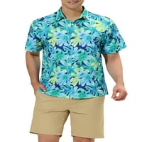 Lars Amadeus Muški cvijet Print kratkih rukava Ležerne ljetne havajske majice