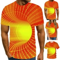 Yubnlvae muns majica Muškarci Žene Proljeće Ljeto Ležerne tanke 3D tiskane majice kratkih rukava Top