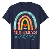 Corashan Graphic Tees Muškarci Sretni 100. školski dani školskog učitelja Studentski modni podudaranje