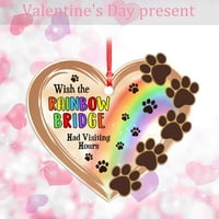 Komemorativni popis Ljubav Valentinovo ukras Dan Privjesci Blassing Domaći dekor
