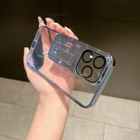 Mantto za iPhone Pro Clear futrola sa zaštitom leća za sočivu sa punim fotoaparatom, sakriveni sklopivi