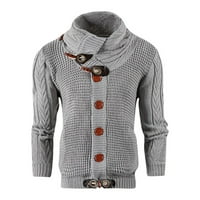 Muška ležerna puna boja dugih rukava zadebljana kardiganska jakna Pweater HOT6SL4490799