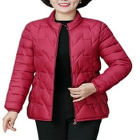 Grianlook dame obične čvrste boje dolje jakne elastična manžetna sa džepovima kaputi na otvorenom dugi
