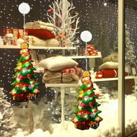 Božićna zidna prozora Glass LED žarulja Privjesak za ukrašavanje