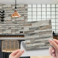 Follure Home Decor zidne naljepnice 1set samoljepljiva pločica 3D naljepnica Kuhinja Kupatilo Zidno