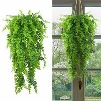 Umjetno viseće biljke, zeleni plastični lažni bršljan list, za vjenčanja, hoteli, zabave Zidni ukras,