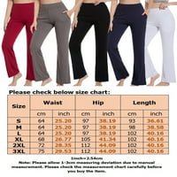 Bootcut joga hlače za žene Tummy Control Workout Bootleg hlače visoki struk Istezanje pantalona