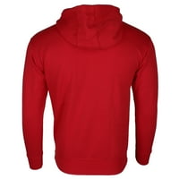 Adidas muški logo dugih rukava prednji džep coref pulover hoodie crveni s