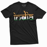 Majica India Bhārat Gaṇarājya Muška majica Indijanska zastava Grubom TEE majica Tee